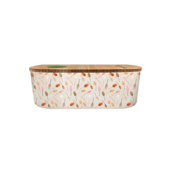 Chic.Mic Lunch Box - Bioloco Plant Lunchbox Oval Dried Flower Pattern