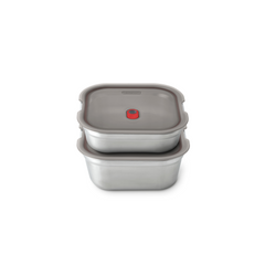 Black+Blum Lunchbox - Meal Prep Square Lunch Box Set x2