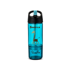 Personalisierte Wasserflasche für Kinder - Carl Oscar 2 in 1 - 0.3 + 0.15l Türkis