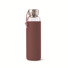 Black+Blum Wasserflasche - Glas Weinrot