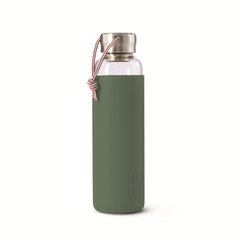 Black+Blum Wasserflasche - Glas Olive