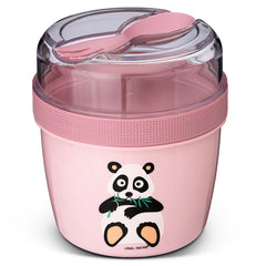 Personalisierte Znünibox für Kinder - Carl Oscar N'ice Cup Rosa Panda