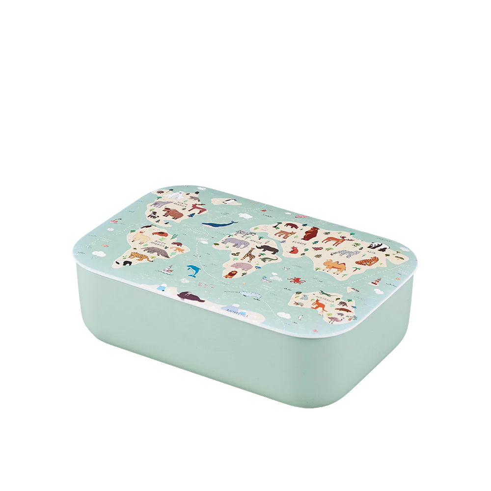 Chic.Mic Znünibox - Bioloco Plant Classic Lunchbox Animal Map – boxstore.ch