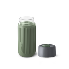 Black+Blum Thermobecher - Glas Reisebecher Olive