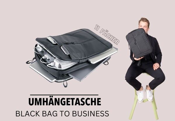 Rucksack - Black Bag to Business UmhängeTroika tasche - 5