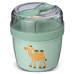 Personalisierte Znünibox für Kinder - Carl Oscar N'ice Cup Grün Kamel